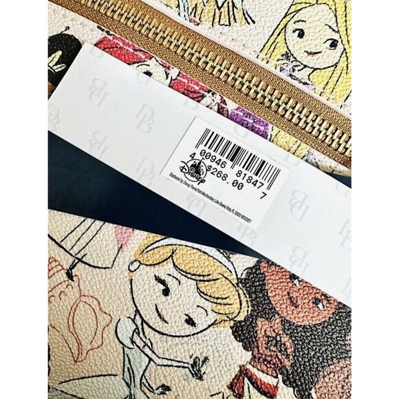 Dooney & Bourke Multi Princess Satchel Bag Disney Parks Animators Purse - Picture 5 of 8